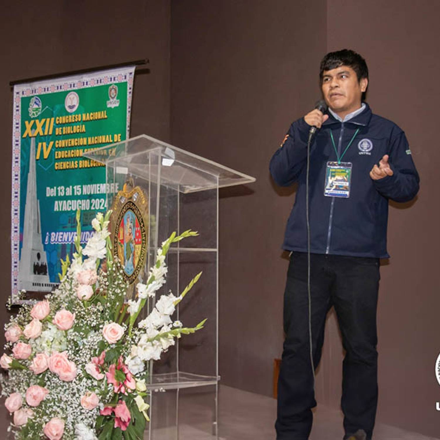 Investigador de la UNTRM destaca en el XXII Congreso Nacional de Biología en Ayacucho, 2024 